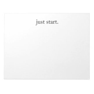 Inspirierendes Zitat Minimalist  Notizblock
