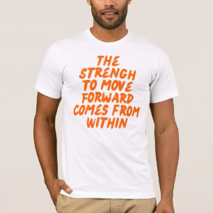 Inspirierendes Zitat Minimalistische Typografie T-Shirt