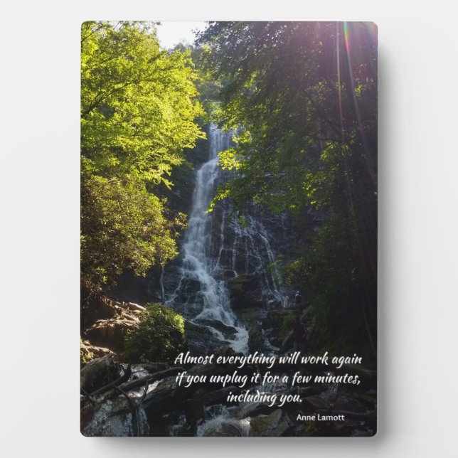 inspirierendes Zitat - Natur-Foto-12x18 mit Aasel Fotoplatte (Vorderseite)