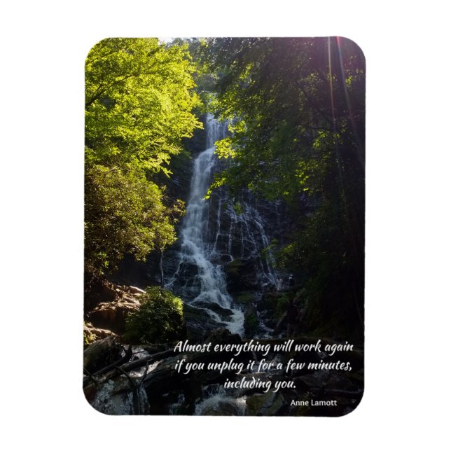 inspirierendes Zitat - Natur-Foto - Magnet (Vertikal)