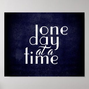 inspirierendes Zitat-Poster eines Tages Poster