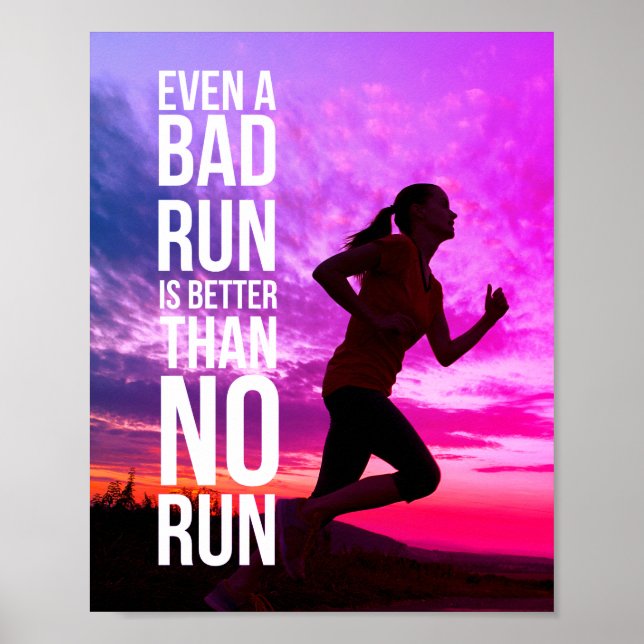 inspirierendes Zitat weißes Typografie-Mädchen Poster (Vorne)