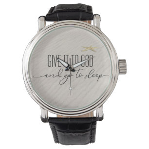 inspirierendes Zitat zum Strand Sand Armbanduhr