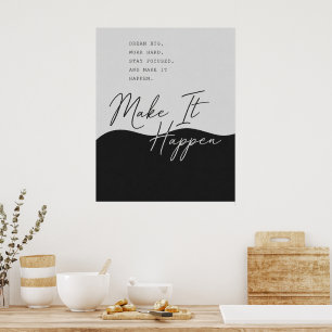 Inspirierendes Zitatdesign – Minimalistischer Wand Poster