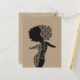 "Inspiriert" Black & Tan Pose Postkarte