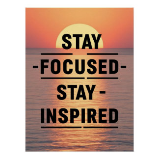 Inspiriert Bleibe bleibe Poster