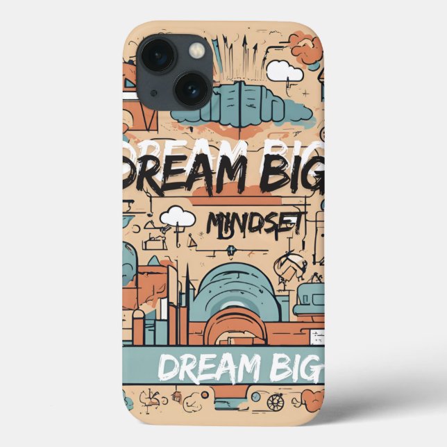Inspiriert bleibe - Motivierend und aufwerbende De Case-Mate iPhone Hülle (Rückseite)