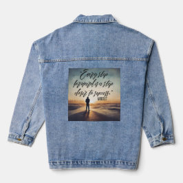 Inspiriert bleibe - Motivierend und aufwerbende De Jeansjacke