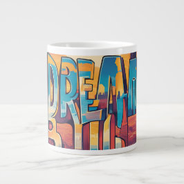 Inspiriert bleibe - Motivierend und aufwerbende De Jumbo-Tasse