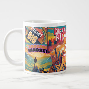 Inspiriert bleibe - Motivierend und aufwerbende De Jumbo-Tasse