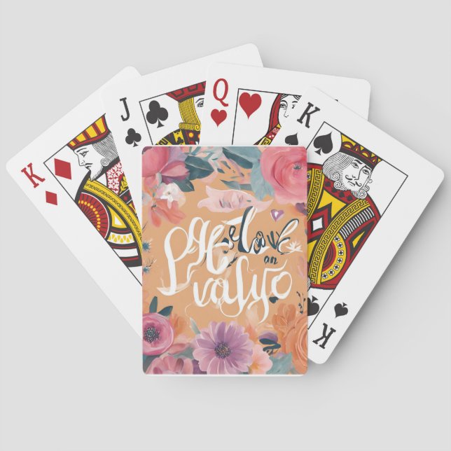 Inspiriert bleibe - Motivierend und aufwerbende De Spielkarten (Rückseite)
