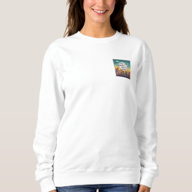 Inspiriert bleibe - Motivierend und aufwerbende De Sweatshirt (Vorderseite)