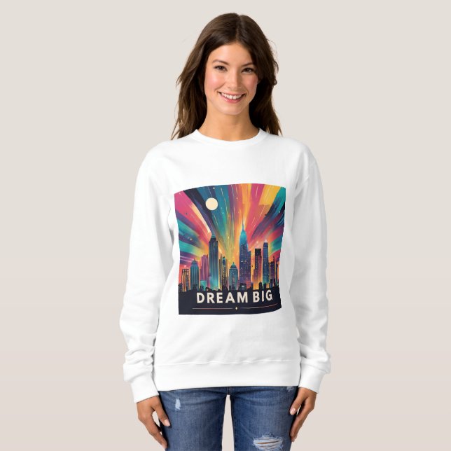 Inspiriert bleibe - Motivierend und aufwerbende De Sweatshirt (Vorne ganz)
