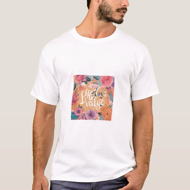 Inspiriert bleibe - Motivierend und aufwerbende De T-Shirt (Vorderseite)