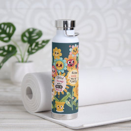 Inspiriert Blooms: Motivierend Garten Trinkflasche