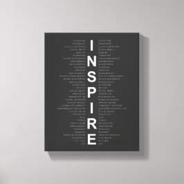 Inspiriert Definition Motivierend Wandkunst Leinwanddruck