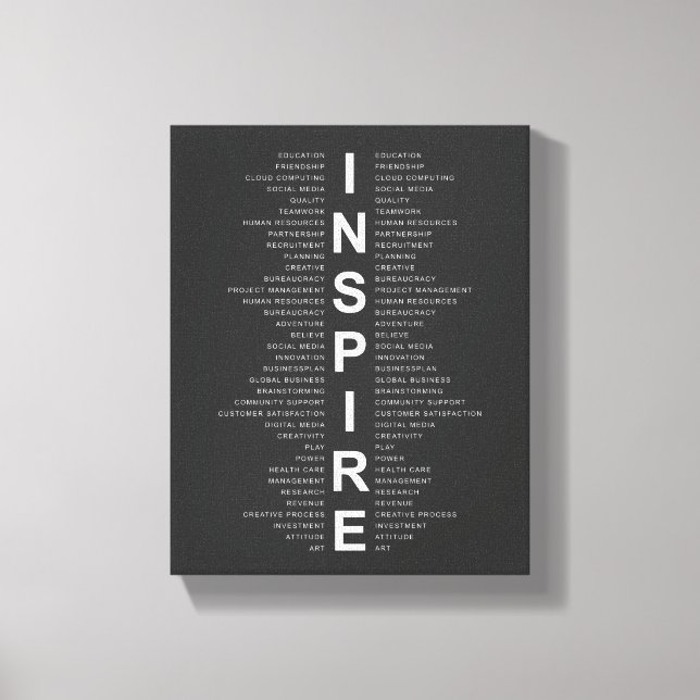 Inspiriert Definition Motivierend Wandkunst Leinwanddruck (Vorderseite)