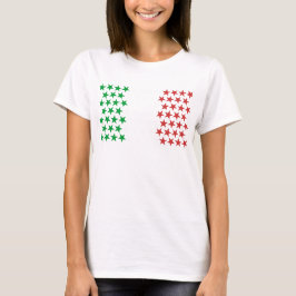 Inspiriert durch italienische Flagge. T-Shirt