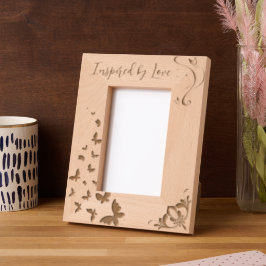 Inspiriert durch Liebe Butterfly Geätzte Rahmen