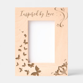 Inspiriert durch Liebe Butterfly Geätzte Rahmen