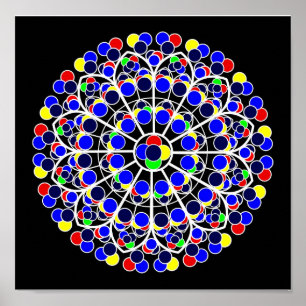 Inspiriert durch South Rose Window, Notre-Dame de  Poster