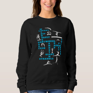 Inspiriert Gymnastikangebot im Hintergrund Sweatshirt