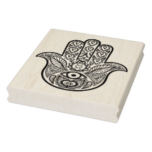 Inspiriert Hamsa Hand Gummistempel
