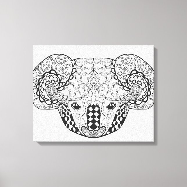 Inspiriert Koala Bear 6 Leinwanddruck (Vorderseite)