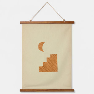 Inspiriert Marokkaner Wandteppich Mit Holzrahmen