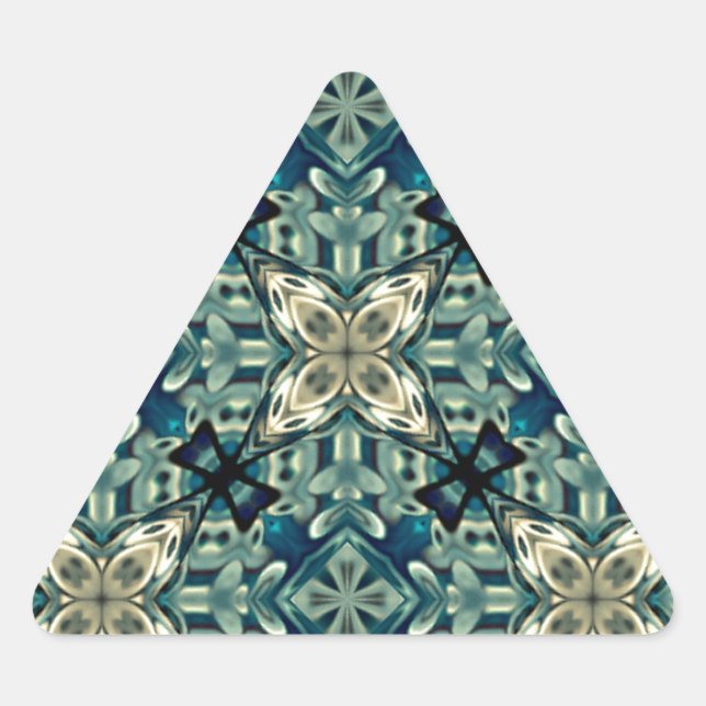 Inspiriert marokkanisches Design Dreieckiger Aufkleber (Vorderseite)