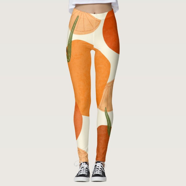 Inspiriert: Moderne Abstrakte Formen Leggings (Vorderseite)