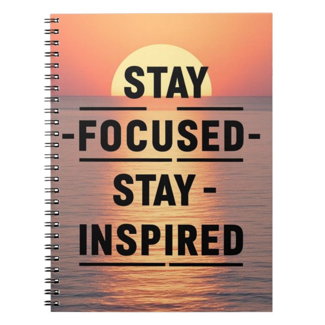 Inspiriert Option bleibe Fokussierte Bleibe Option Notizblock (Vorderseite)