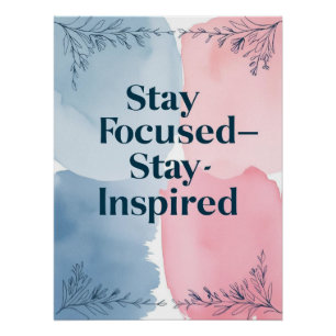 Inspiriert Option "Fokussiert Bleibe" bleibe 2 Poster