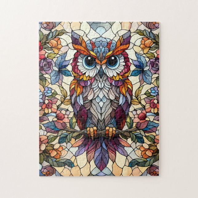 Inspiriert Owl gestanztes Glas (Vertikal)