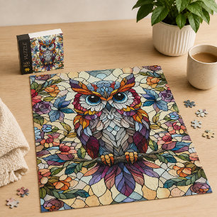 Inspiriert Owl gestanztes Glas