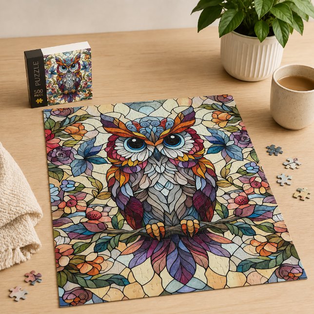 Inspiriert Owl gestanztes Glas (Von Creator hochgeladen)