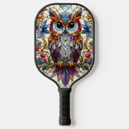 Inspiriert Owl gestanztes Glas Pickleball Schläger