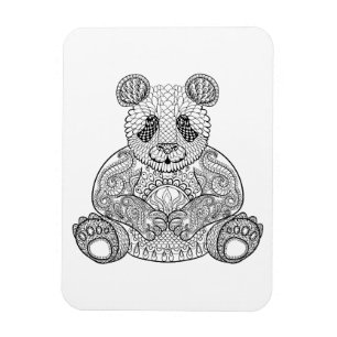 Inspiriert Stammes Panda Magnet