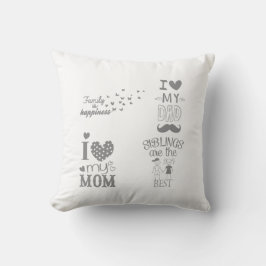 Inspiriert Textanzeige-Design Kissen