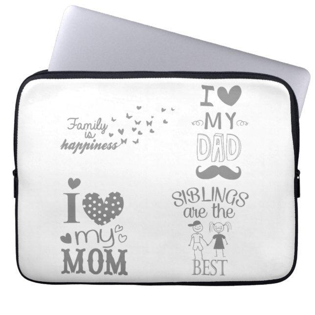 Inspiriert Textanzeige-Design Laptopschutzhülle (Vorderseite)