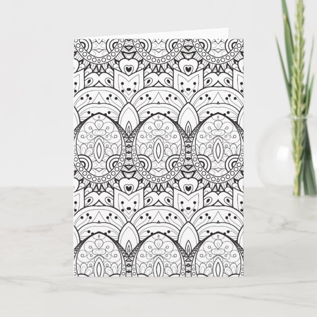 Inspiriert Tribal-Illustration Karte (Vorderseite)