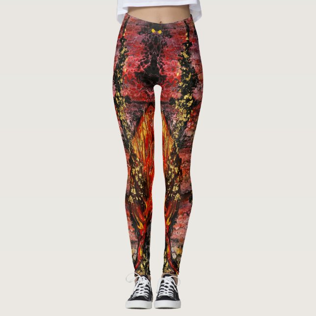 Inspiriert von der kalifornischen Feuerwehr Leggings (Vorderseite)
