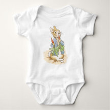 Inspiriert von P. Rabbit/Friends BABY JERSEY BODYS