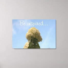 Inspiriert werden Hydrangea Blue Sky Leinwand