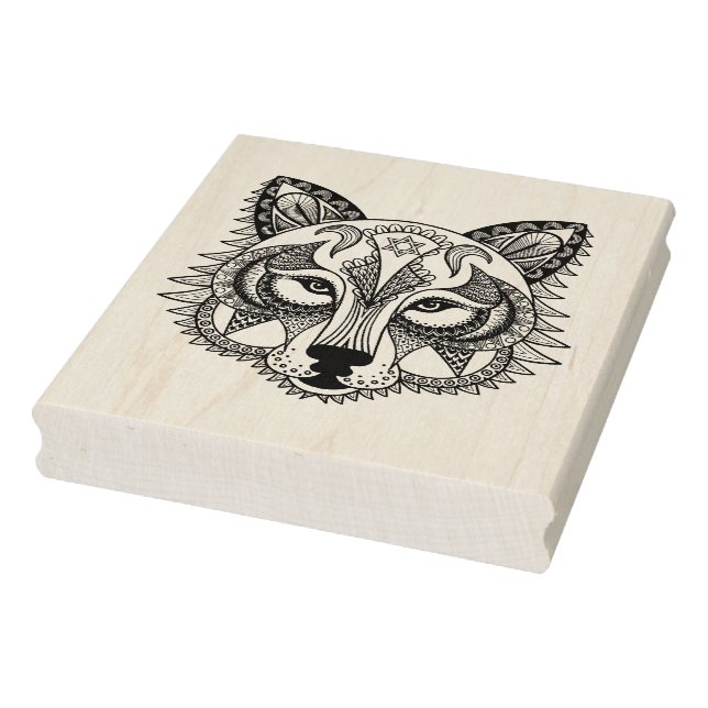 Inspiriert Wolf Gummistempel (Stempel)