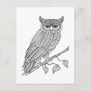 Inspiriert Zauberei auf Zweig Postkarte