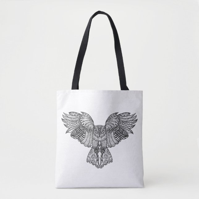 Inspirierte Adler-Eule 2 Tasche (Vorderseite)
