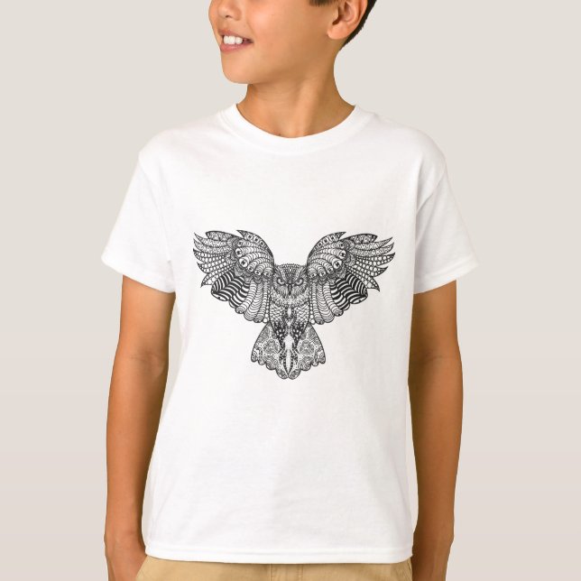 Inspirierte Adler-Eule T-Shirt (Vorderseite)
