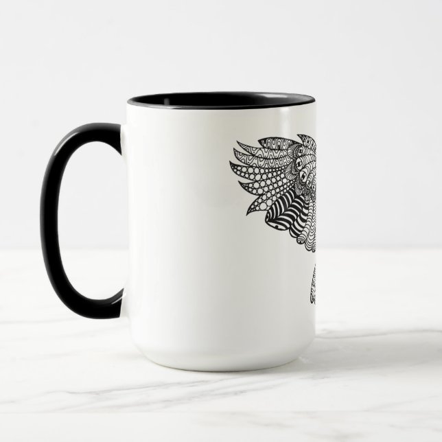 Inspirierte Adler-Eule Tasse (Links)