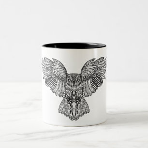 Inspirierte Adler-Eule Zweifarbige Tasse